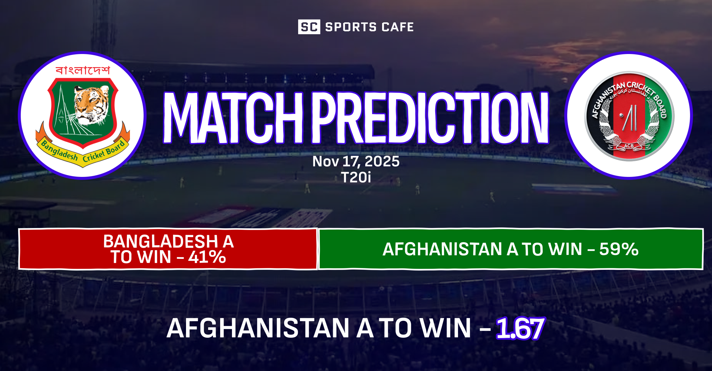 Bangladesh A vs Afghanistan A